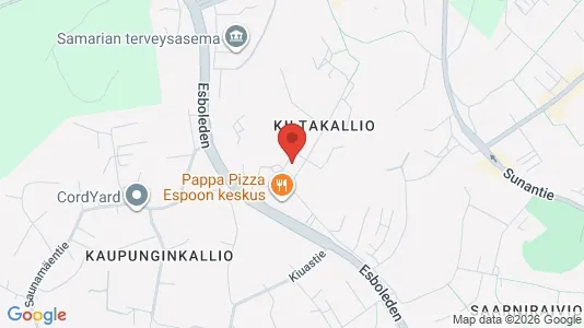 Apartments for rent i Espoo - kort over placeringen