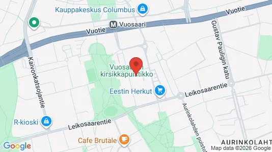 Apartments for rent i Helsinki Itäinen - kort over placeringen