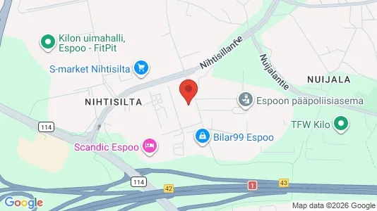 Apartments for rent i Espoo - kort over placeringen