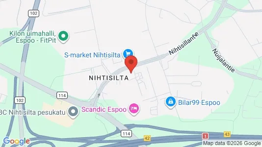 Apartments for rent i Espoo - kort over placeringen