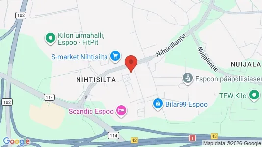Apartments for rent i Espoo - kort over placeringen