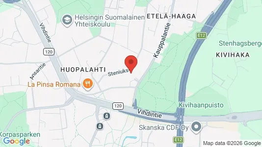 Apartments for rent i Helsinki Läntinen - kort over placeringen
