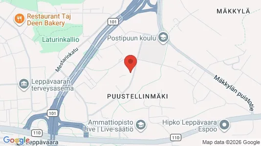 Apartments for rent i Espoo - kort over placeringen