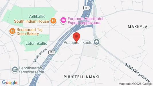 Apartments for rent i Espoo - kort over placeringen