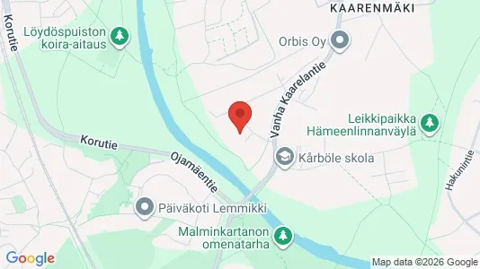 Apartments for rent i Vantaa - kort over placeringen
