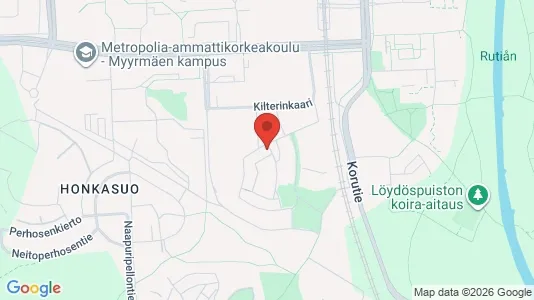 Apartments for rent i Vantaa - kort over placeringen