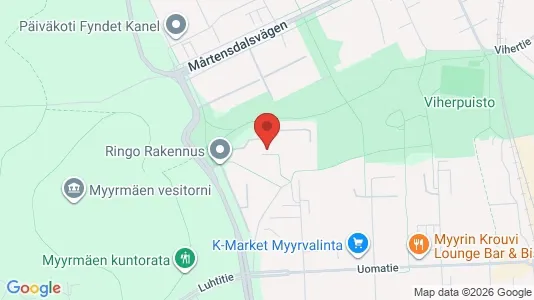 Apartments for rent i Vantaa - kort over placeringen