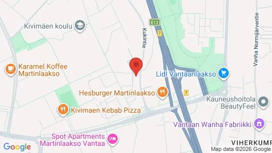 Apartments for rent i Vantaa - kort over placeringen