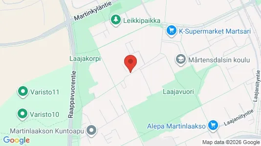 Apartments for rent i Vantaa - kort over placeringen