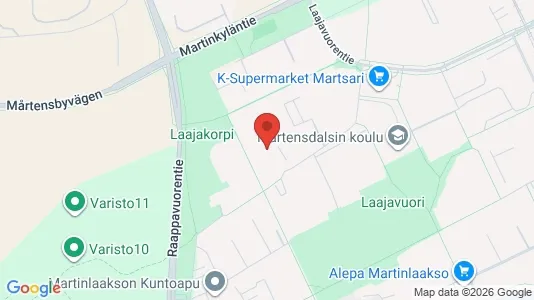 Apartments for rent i Vantaa - kort over placeringen