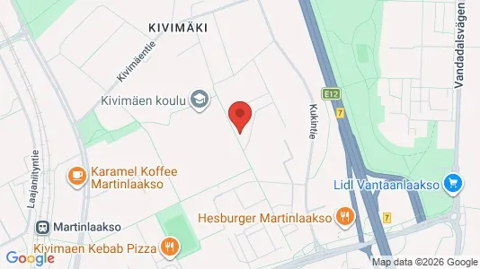 Apartments for rent i Vantaa - kort over placeringen