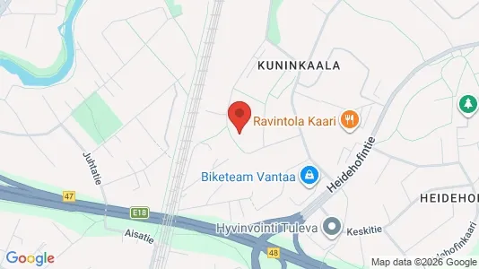 Apartments for rent i Vantaa - kort over placeringen