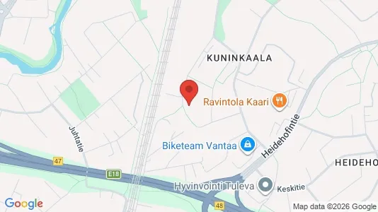 Apartments for rent i Vantaa - kort over placeringen