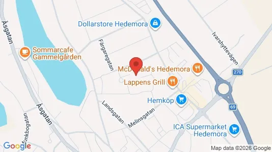 Apartments for rent i Hedemora - kort over placeringen
