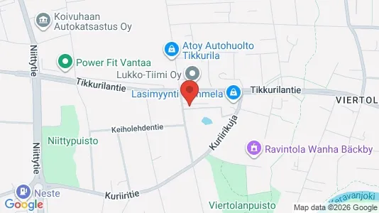 Apartments for rent i Vantaa - kort over placeringen