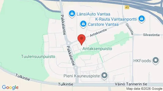 Apartments for rent i Vantaa - kort over placeringen