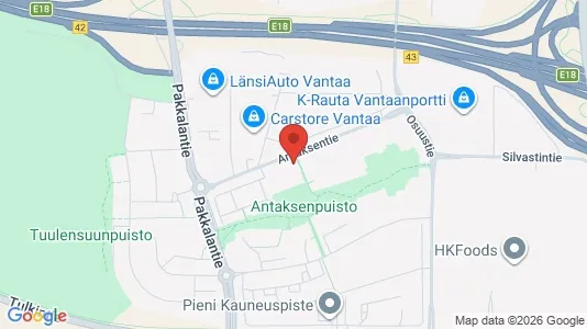 Apartments for rent i Vantaa - kort over placeringen