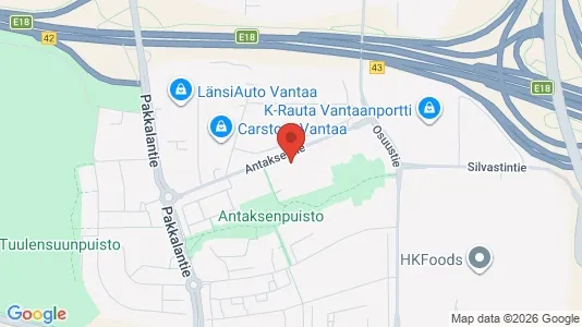 Apartments for rent i Vantaa - kort over placeringen