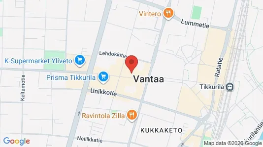 Apartments for rent i Vantaa - kort over placeringen