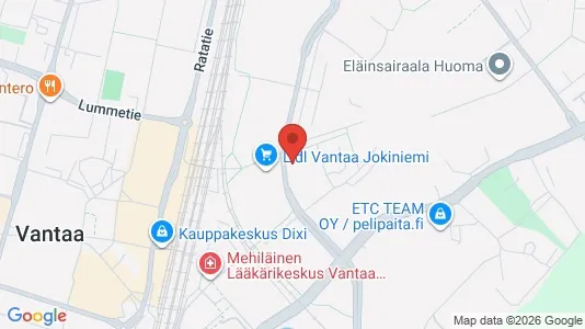 Apartments for rent i Vantaa - kort over placeringen