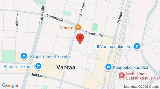 Apartments for rent i Vantaa - kort over placeringen