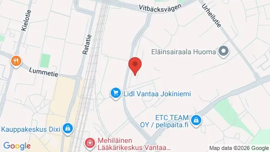 Apartments for rent i Vantaa - kort over placeringen