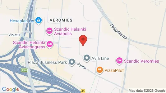 Apartments for rent i Vantaa - kort over placeringen