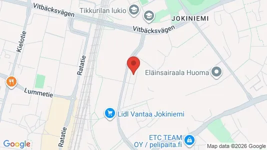 Apartments for rent i Vantaa - kort over placeringen
