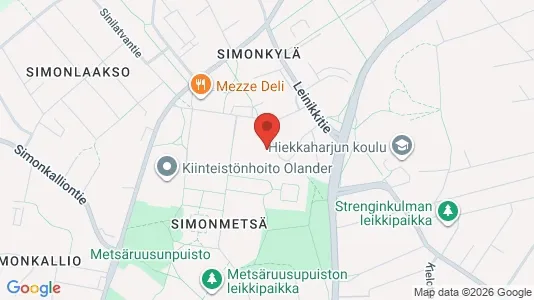 Apartments for rent i Vantaa - kort over placeringen