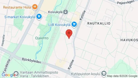 Apartments for rent i Vantaa - kort over placeringen