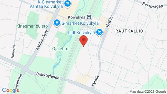 Apartments for rent i Vantaa - kort over placeringen