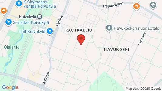 Apartments for rent i Vantaa - kort over placeringen