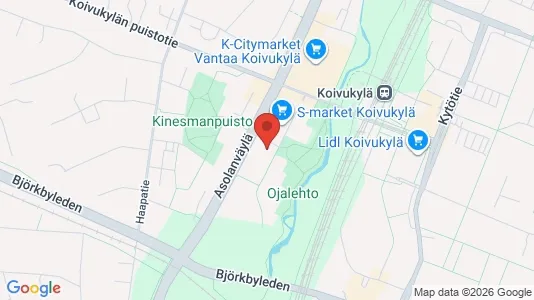 Apartments for rent i Vantaa - kort over placeringen