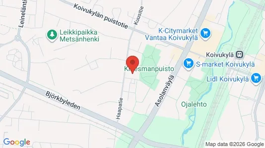 Apartments for rent i Vantaa - kort over placeringen