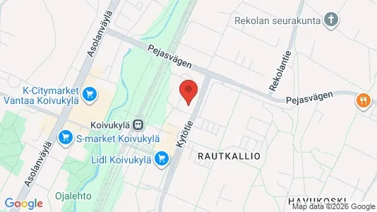 Apartments for rent i Vantaa - kort over placeringen