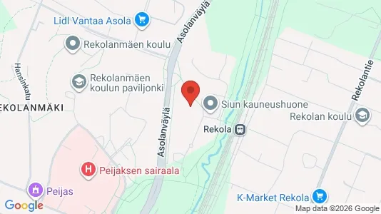 Apartments for rent i Vantaa - kort over placeringen