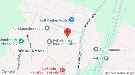 Apartments for rent i Vantaa - kort over placeringen