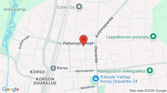 Apartments for rent i Vantaa - kort over placeringen