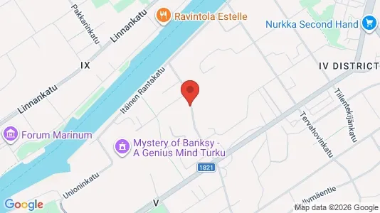 Apartments for rent i Turku - kort over placeringen