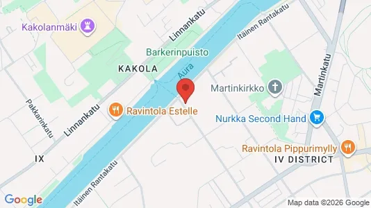 Apartments for rent i Turku - kort over placeringen