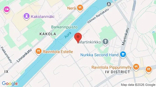 Apartments for rent i Turku - kort over placeringen