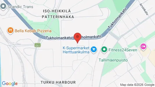 Apartments for rent i Turku - kort over placeringen