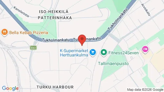 Apartments for rent i Turku - kort over placeringen