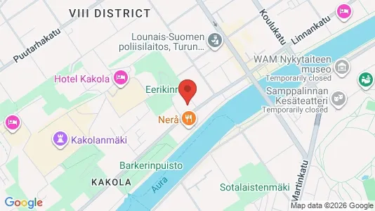 Apartments for rent i Turku - kort over placeringen