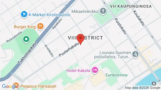 Apartments for rent i Turku - kort over placeringen