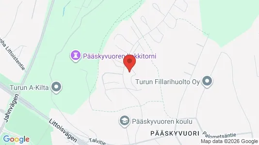 Apartments for rent i Turku - kort over placeringen