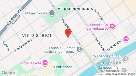 Apartments for rent i Turku - kort over placeringen