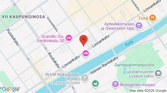 Apartments for rent i Turku - kort over placeringen