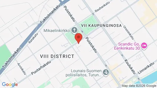 Apartments for rent i Turku - kort over placeringen
