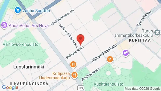 Apartments for rent i Turku - kort over placeringen